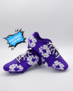 Denim Flowers Football Cleats 