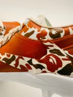 Bape Camo AJ1 Baseball Cleats - Image 3