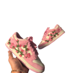 Pink Embroidered Petals