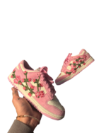 Pink Embroidered Petals
