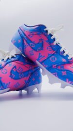 Cotton Candy LV AJ1  Football Cleats - Image 4