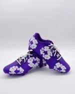 Denim Flowers Football Cleats 